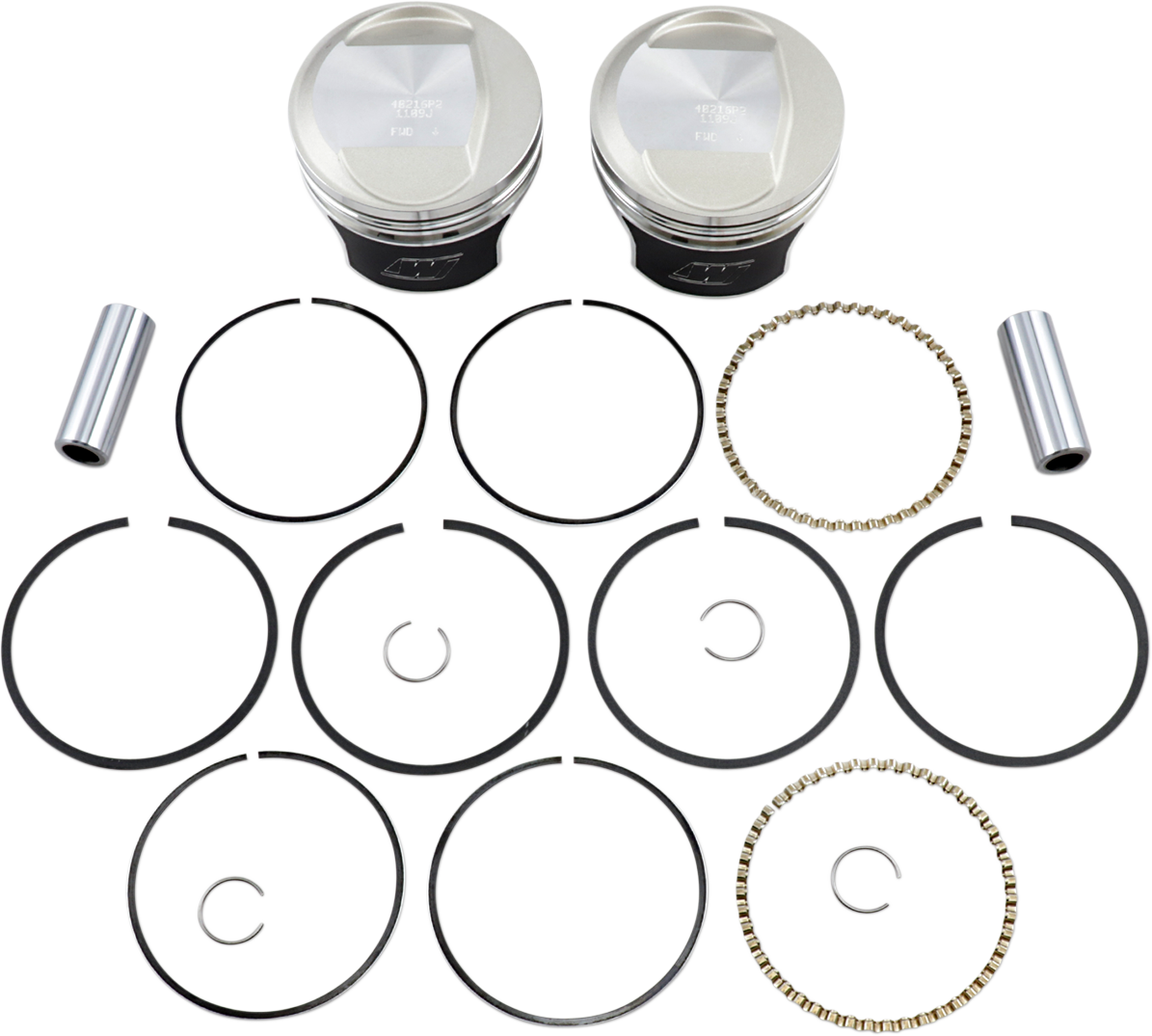 Tracker™ Series Piston Kit - 3.518"- 1340 cc 80 Cubic Inch - +0.020" - Evolution