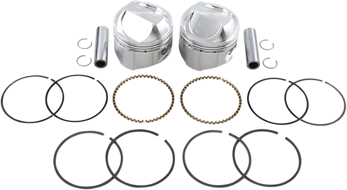 Piston Kit - +0.010" - High Compression - Big Twin 1340 cc 80"