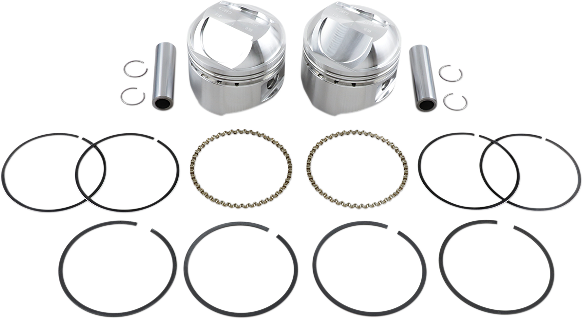Piston Kit - +0.030" - High Compression - Big Twin 1340 cc 80"