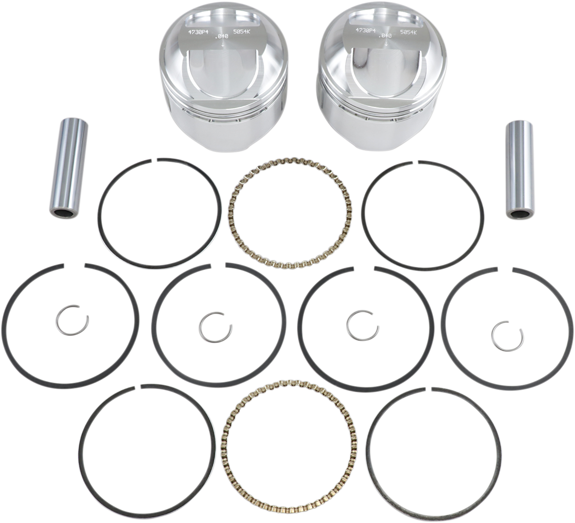 Piston Kit - +0.040" - High Compression - Big Twin 1340 cc 80"