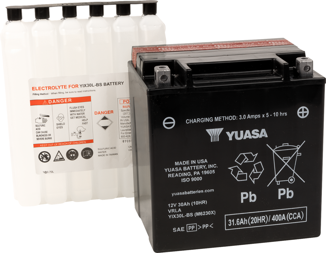 AGM Battery - YIX30L-BS-PW