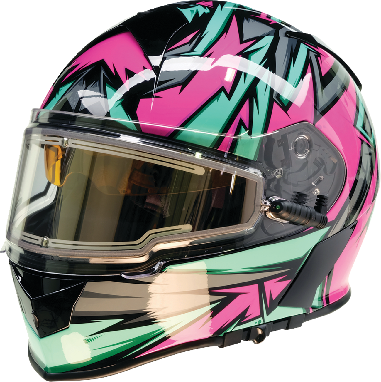 Warrant Snow Helmet - Neuron - Pink/Teal - XS