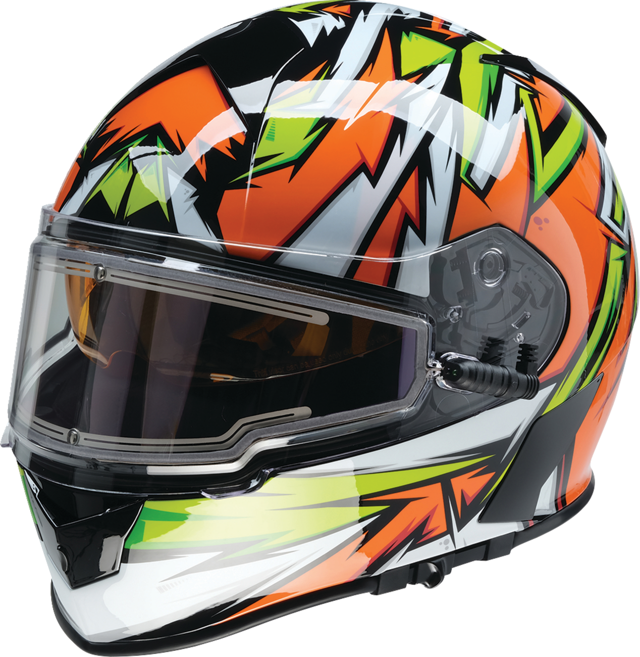 Warrant Snow Helmet - Neuron - Orange/Green - Large