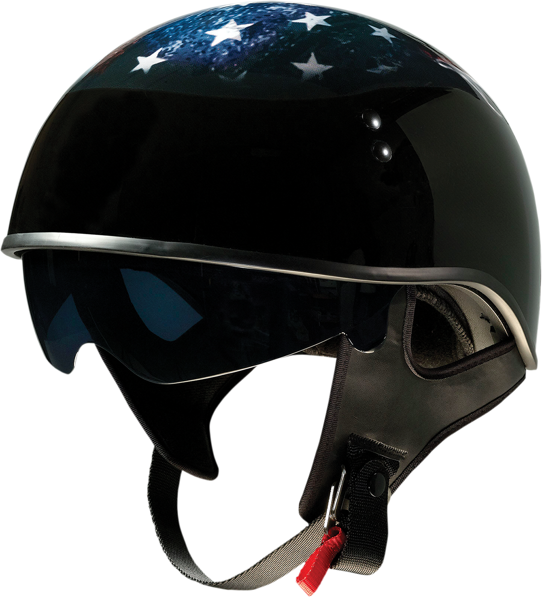 Vagrant Helmet - USA Skull - Black - Large