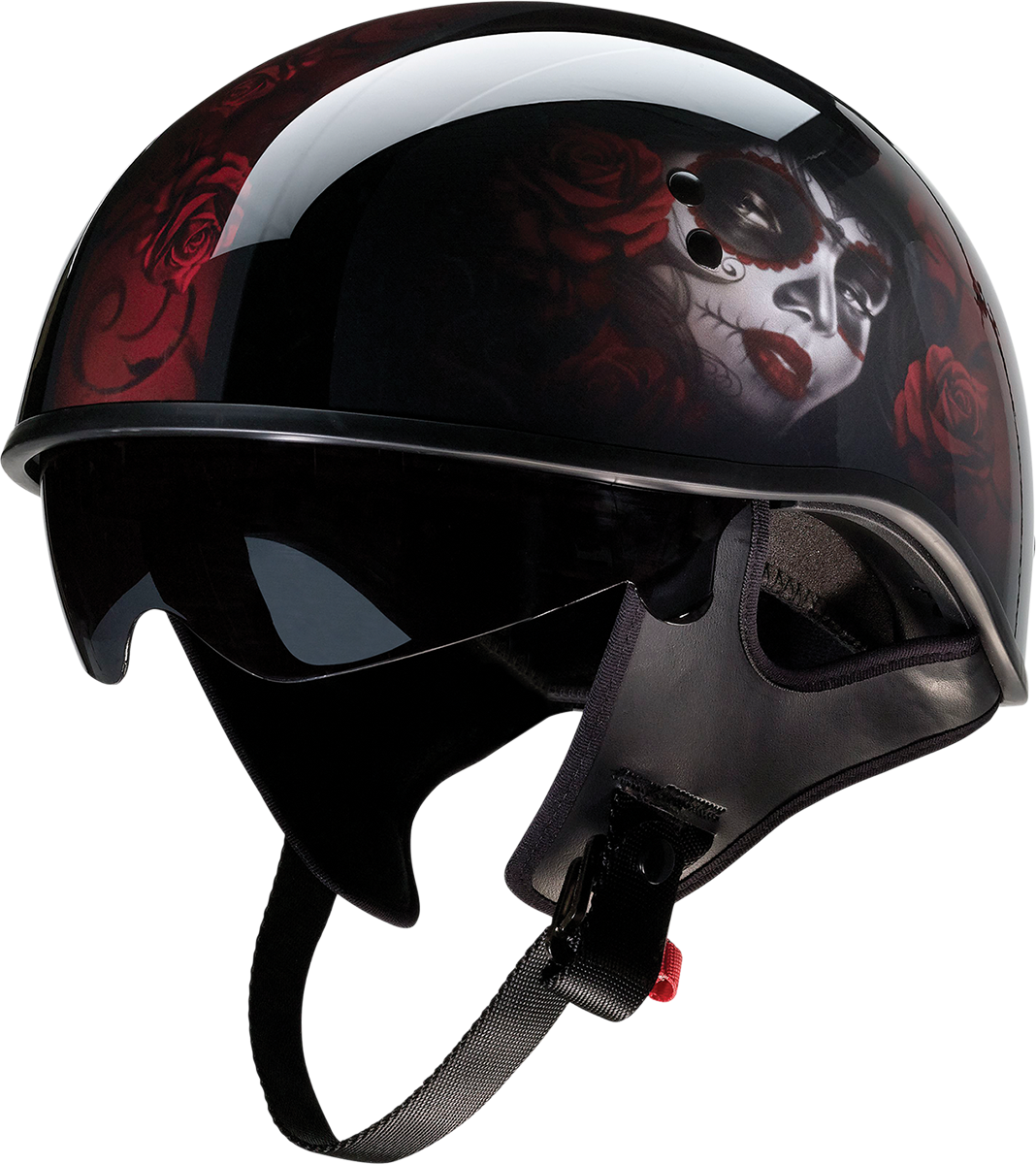 Vagrant Helmet - Red Catrina - Black/Red - XL