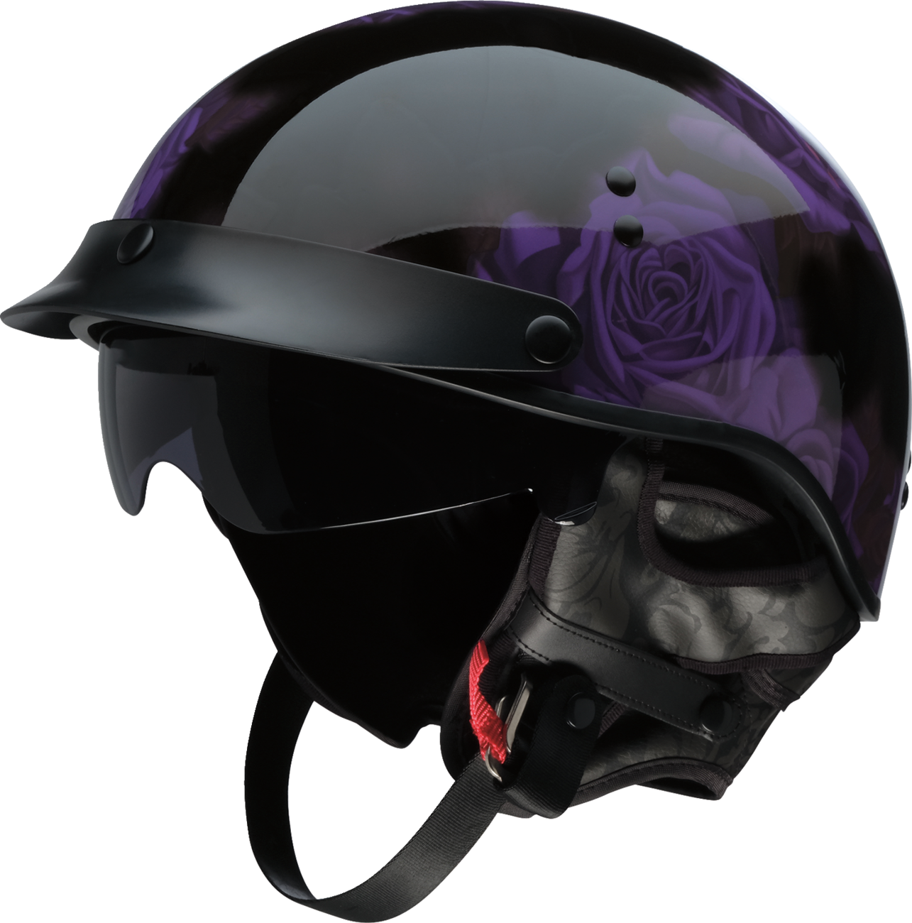 Vagrant NC Helmet - Rose - Black/Purple - Large