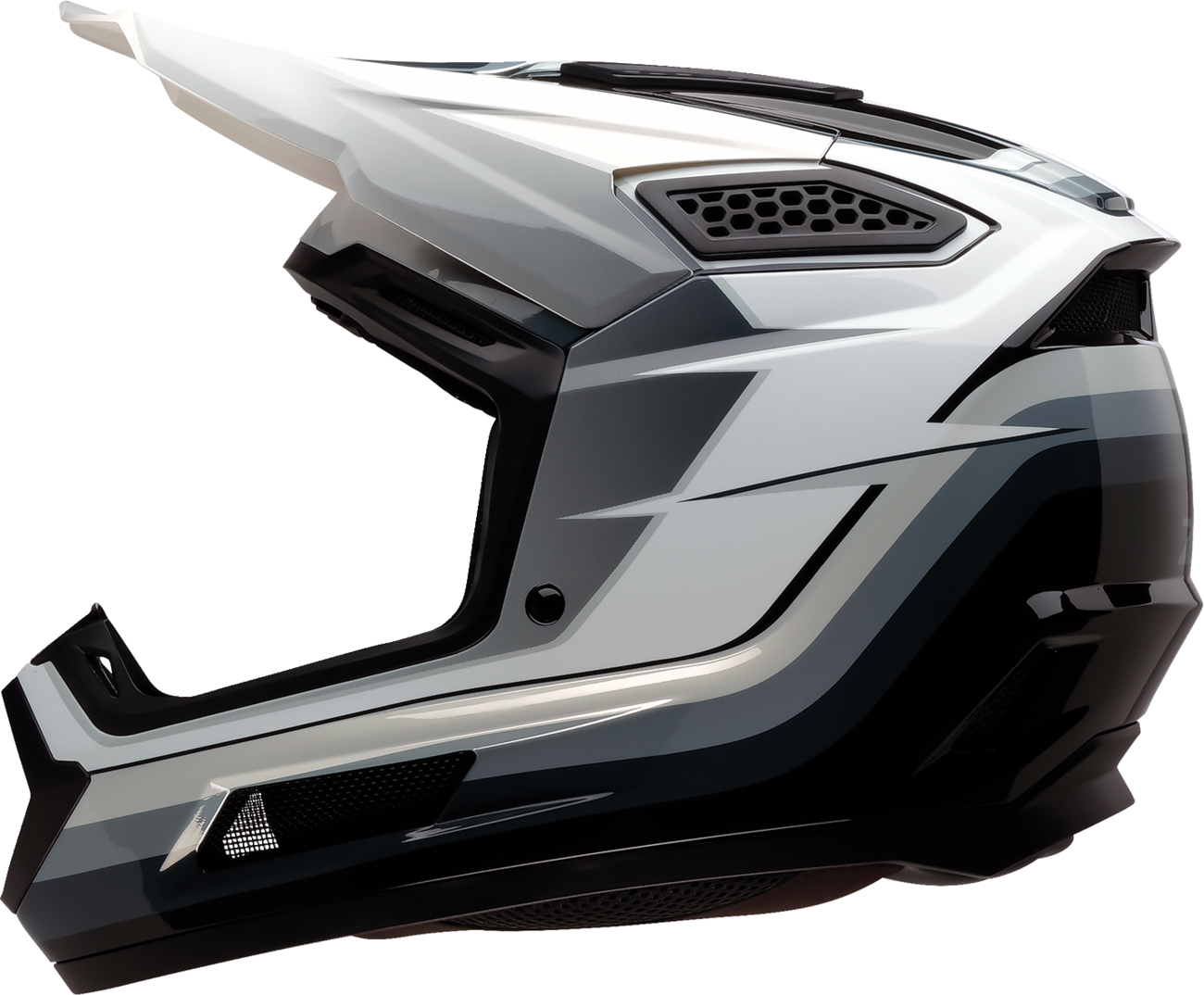 Dirt Maxx Helmet - Vortex - Black/White/Gray - Small