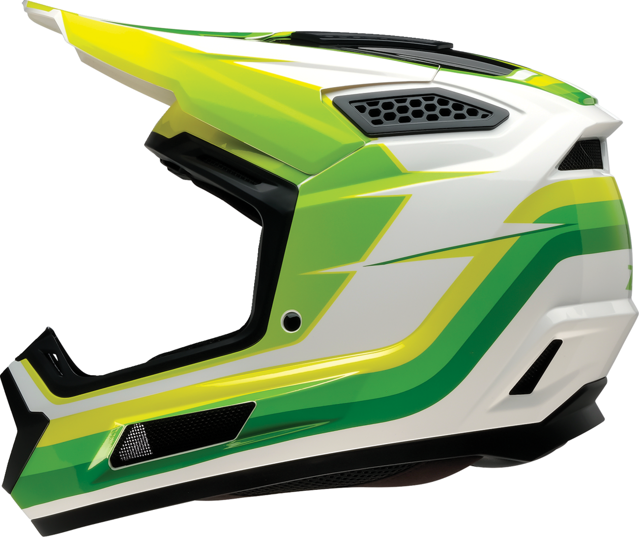 Dirt Maxx Helmet - Vortex - White/Green - Small
