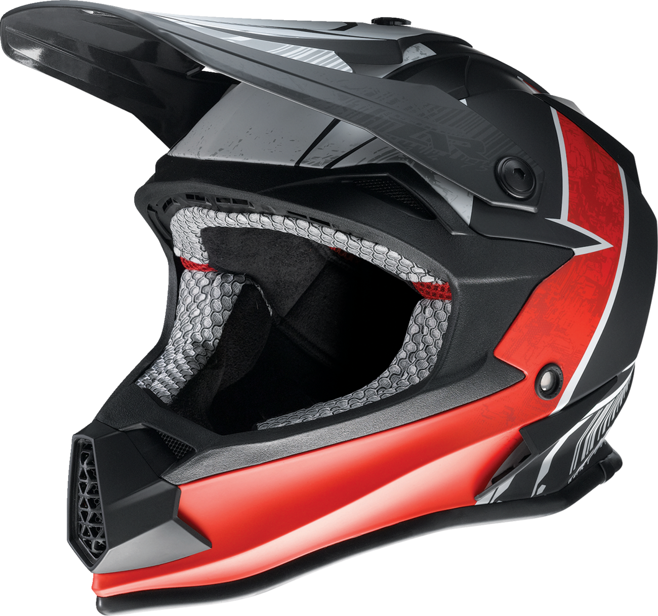 Youth F.I. Helmet - Fractal - MIPS® - Matte Black/Red - Medium