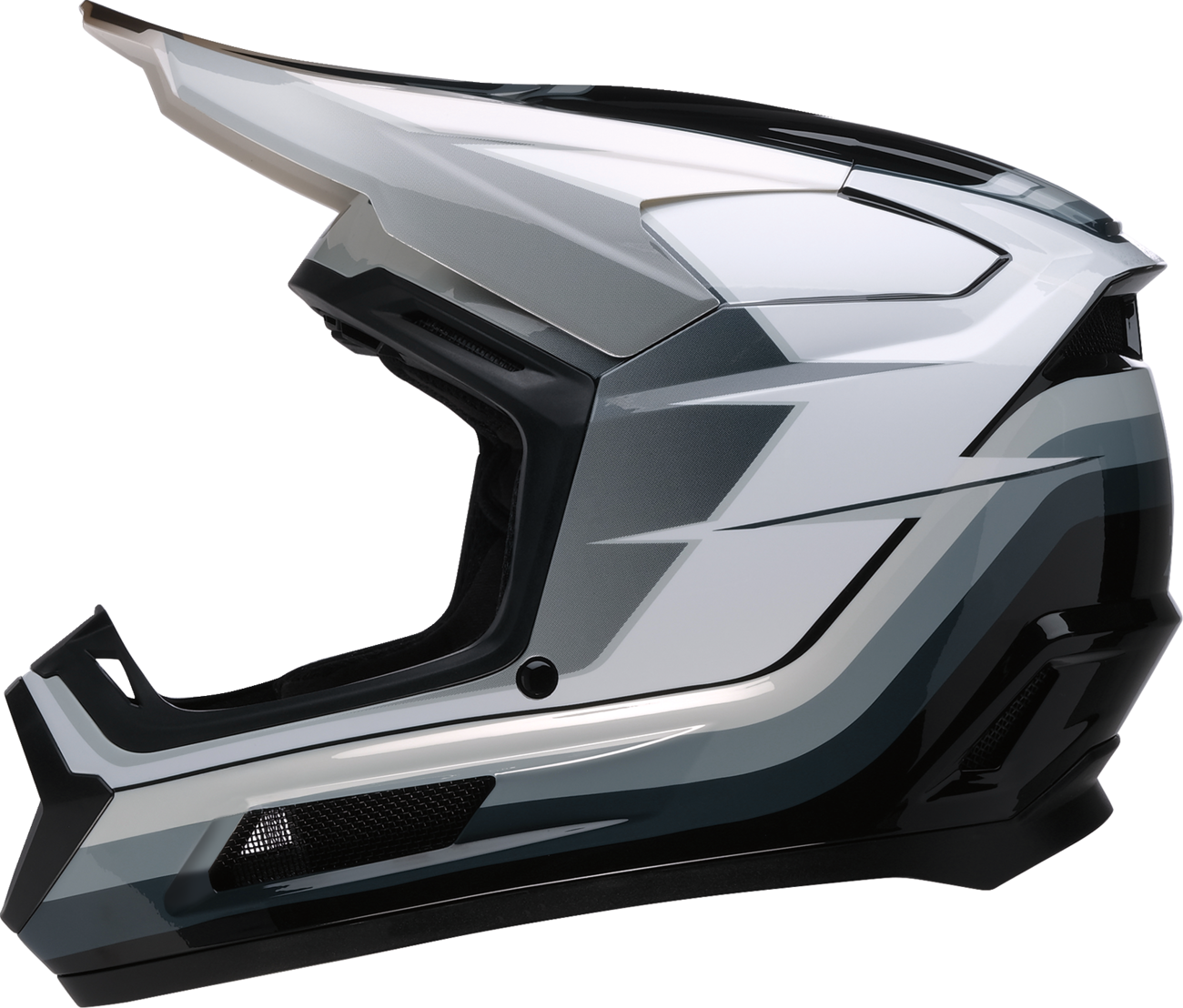 Youth Dirt Maxx Helmet - Vortex - Black/White/Gray - Large