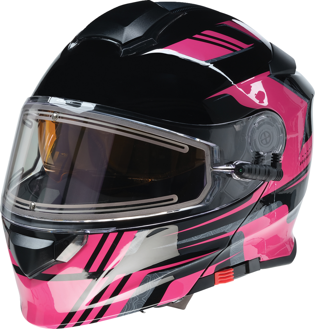 Solaris 2.0 Helmet - First Tracks - Electric - Dual Pane - Black/Pink - XS