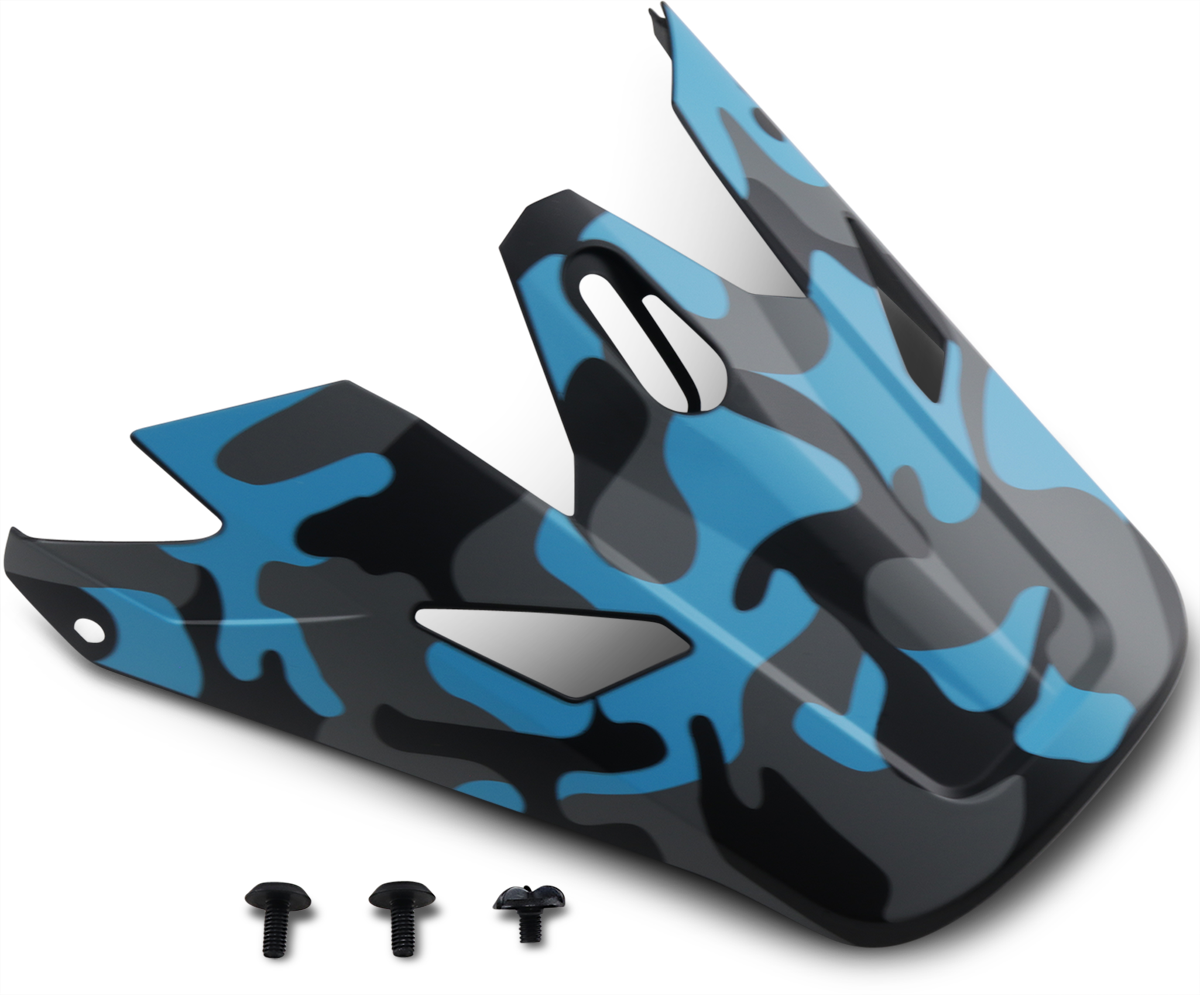 Rise Visor Kit - Camo - Blue
