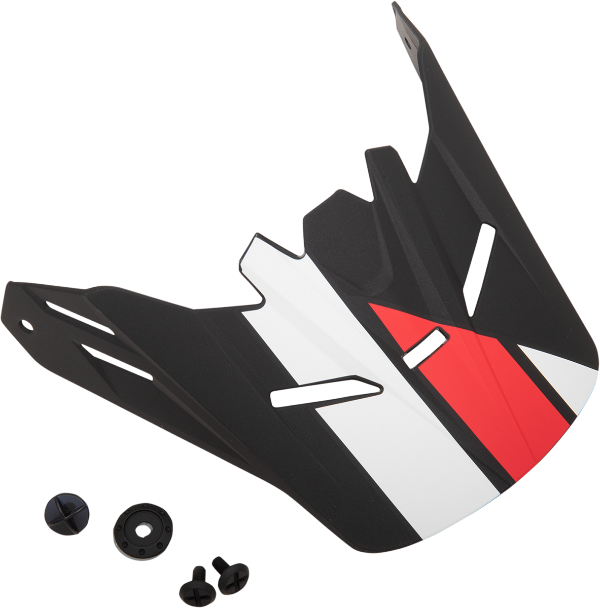 Youth Rise Visor - Evac - Matte Black/Red/White