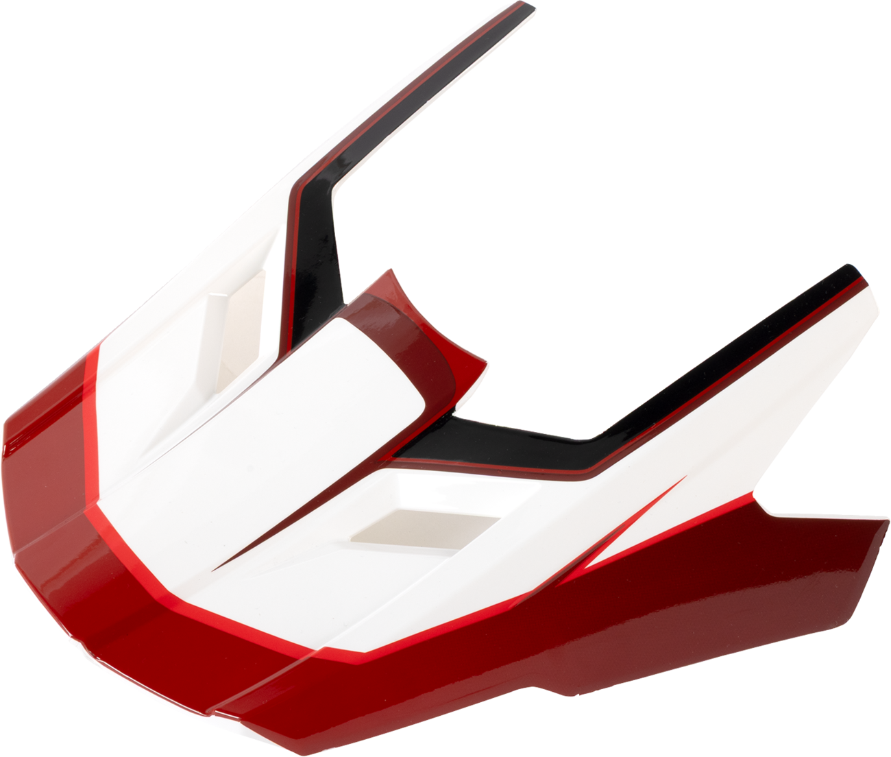 Youth Dirt Maxx Visor Kit - Vortex - Red/White
