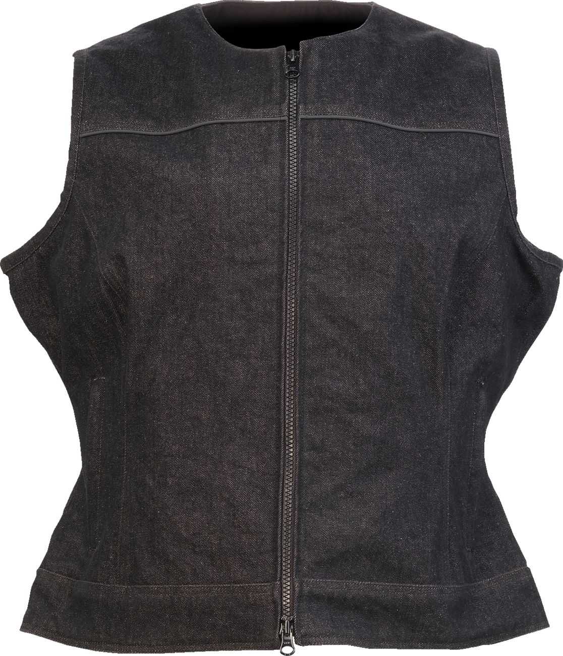 Women's Denim Vest - Black - 2W