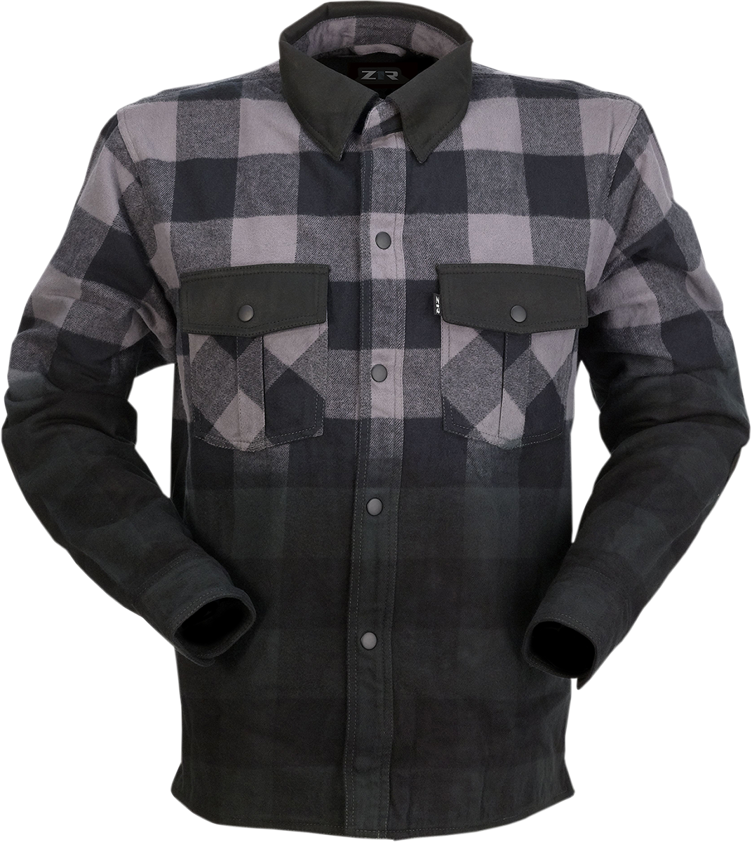 Duke Ombre Flannel - Gray/Black - 3XL
