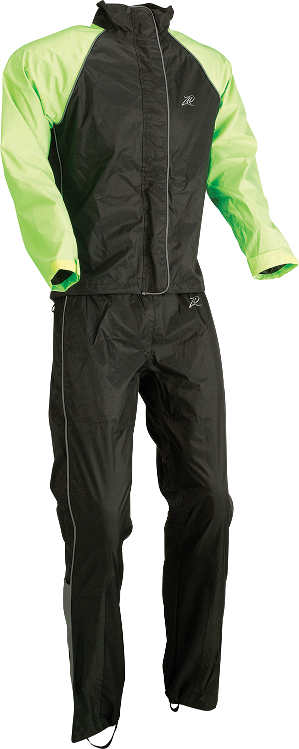 Women's 2-Piece Rainsuit - Black/Hi-Vis - Small