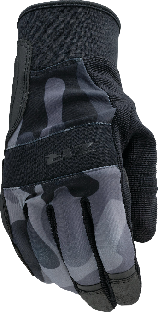 Billet Gloves - Camo Black/Gray - Small